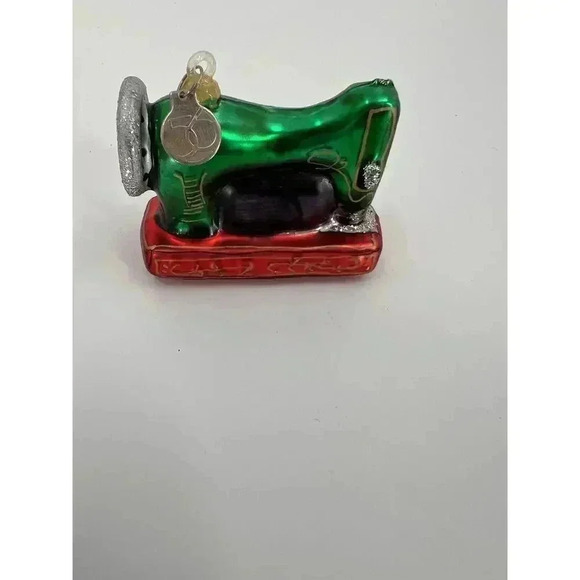 In Box 2002 Dept 56 Tiny Trimmings Glass Ornaments 4 Pc Seamstress Sewing - Picture 15 of 16